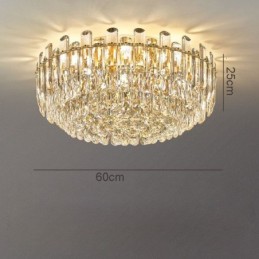 Luxury Crystal Flush Mount Round Crystal Decoration Ceiling Light
