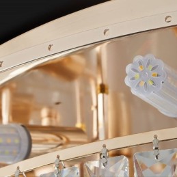 Luxury Crystal Flush Mount Round Crystal Decoration Ceiling Light