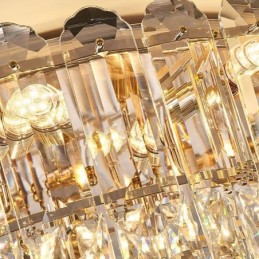 Crystal Flush Mount Round Crystal Decoration Ceiling Lighting Fixtures