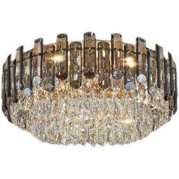 Crystal Ceiling Light Simple Modern Round Flush Mount Decorative Light
