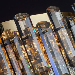 Crystal Ceiling Light Simple Modern Round Flush Mount Decorative Light