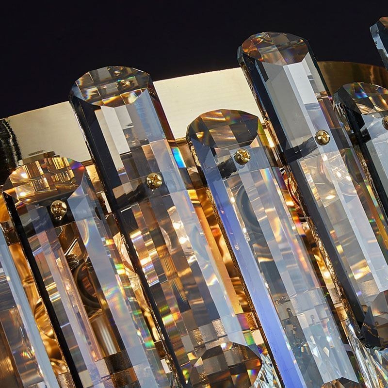 Crystal Ceiling Light Simple Modern Round Flush Mount Decorative Light