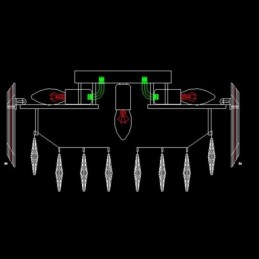 Crystal Ceiling Light Simple Modern Round Flush Mount Decorative Light