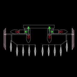 Crystal Ceiling Light Simple Modern Round Flush Mount Decorative Light