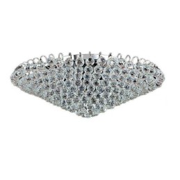 European Style Crystal Flush Mount Round Shape Ceiling Light