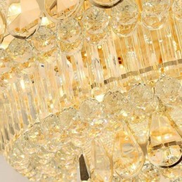 Luxury Flush Mount Crystal Ceiling Light Round Light