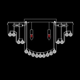 Luxury Flush Mount Crystal Ceiling Light Round Light