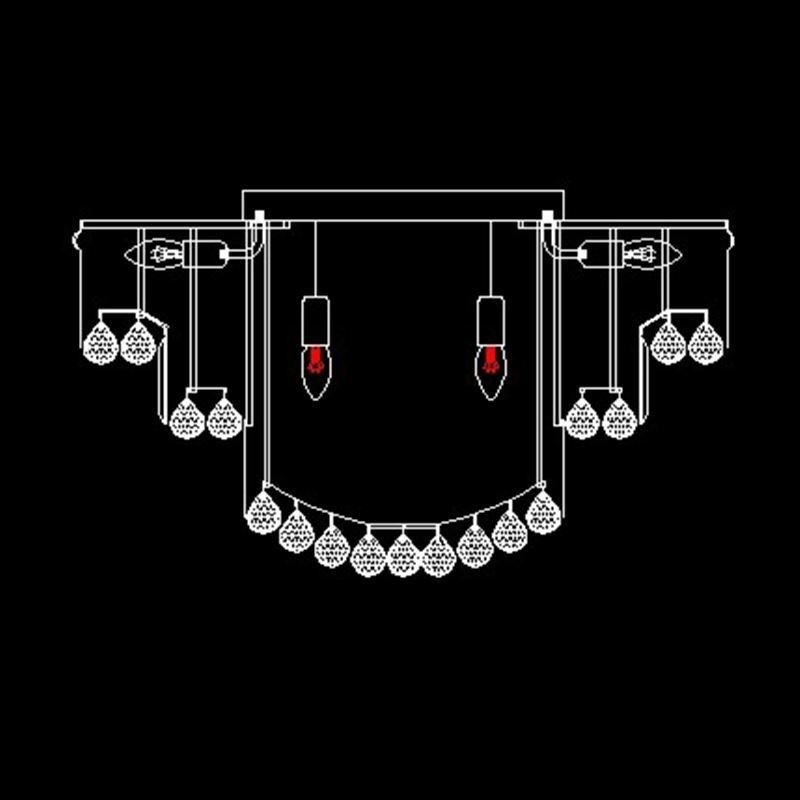 Luxury Flush Mount Crystal Ceiling Light Round Light