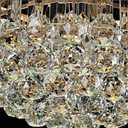 Luxury Crystal Ceiling Light Gold Flush Mount Round Lighting