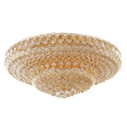 Luxury Crystal Ceiling Light European Round Flush Mounted Lighting