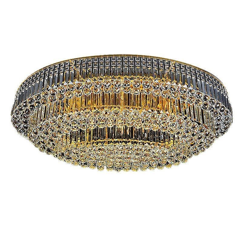 Flush Mount Crystal Ceiling Light European Oval Light