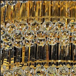 Flush Mount Crystal Ceiling Light European Oval Light