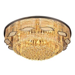Crystal Ceiling Light Contemporary Simple Round Flush Mount Light Fixture