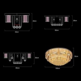 Crystal Ceiling Light Contemporary Simple Round Flush Mount Light Fixture