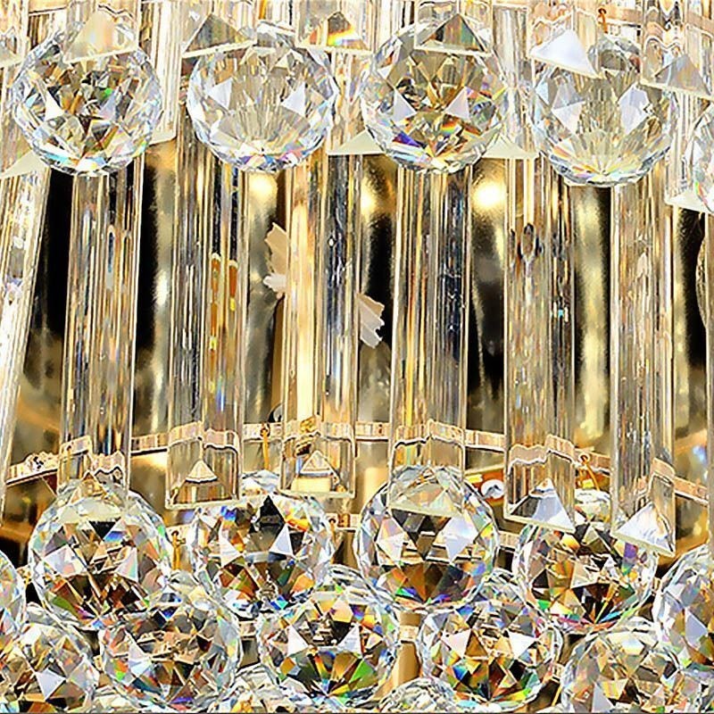 Crystal Ceiling Light Contemporary Simple Round Flush Mount Light Fixture