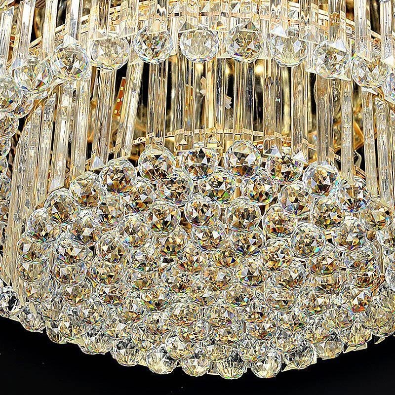 Crystal Ceiling Light Contemporary Simple Round Flush Mount Light Fixture