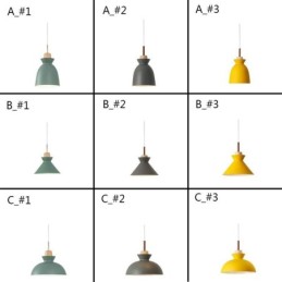 Macaron Pendant Light Nordic Simple Iron Arti Three Lights Fixture