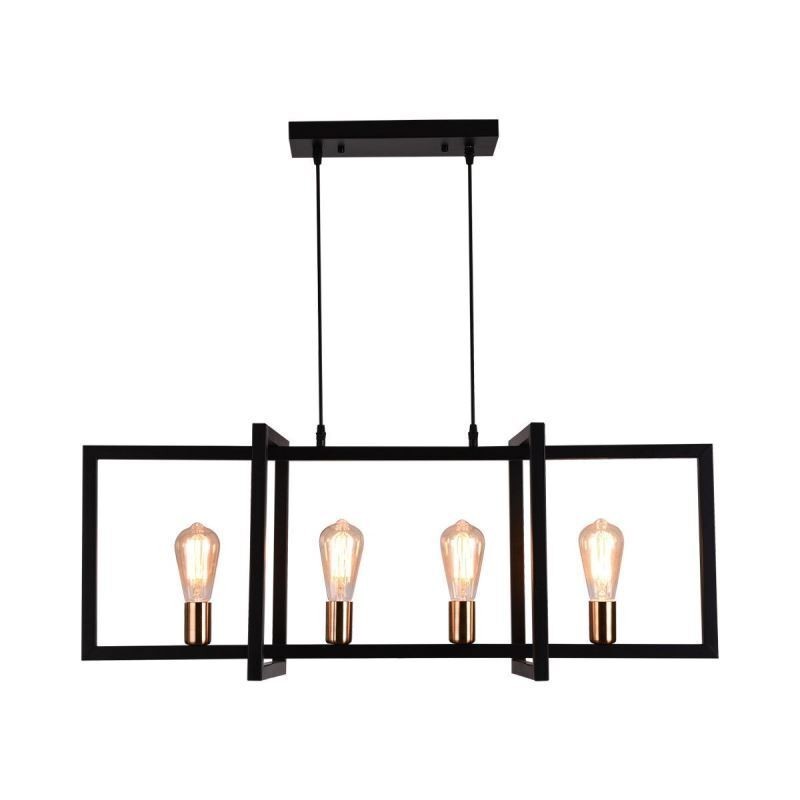 4 Light Pendant Light Industrial Style Lightingway