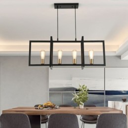4 Light Pendant Light Industrial Style Lightingway