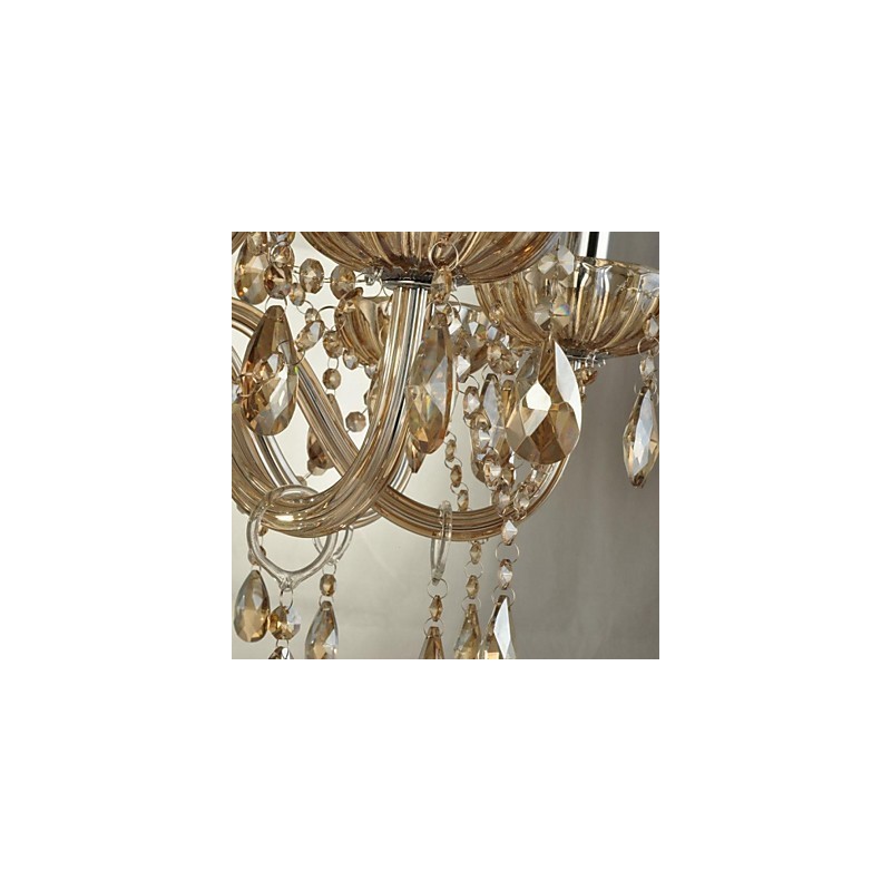 Modern Contemporary Crystal Glass Chandelier