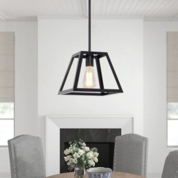 Rustic Farmhouse Pendant Light Industrial Mini Metal Ceiling Light Trapezoidal Shape Island