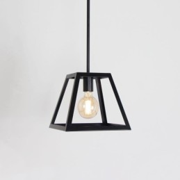 Rustic Farmhouse Pendant Light Industrial Mini Metal Ceiling Light Trapezoidal Shape Island