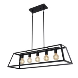 Industrial Metal Pendant Light Trapezoidal Hanging Ceiling Light