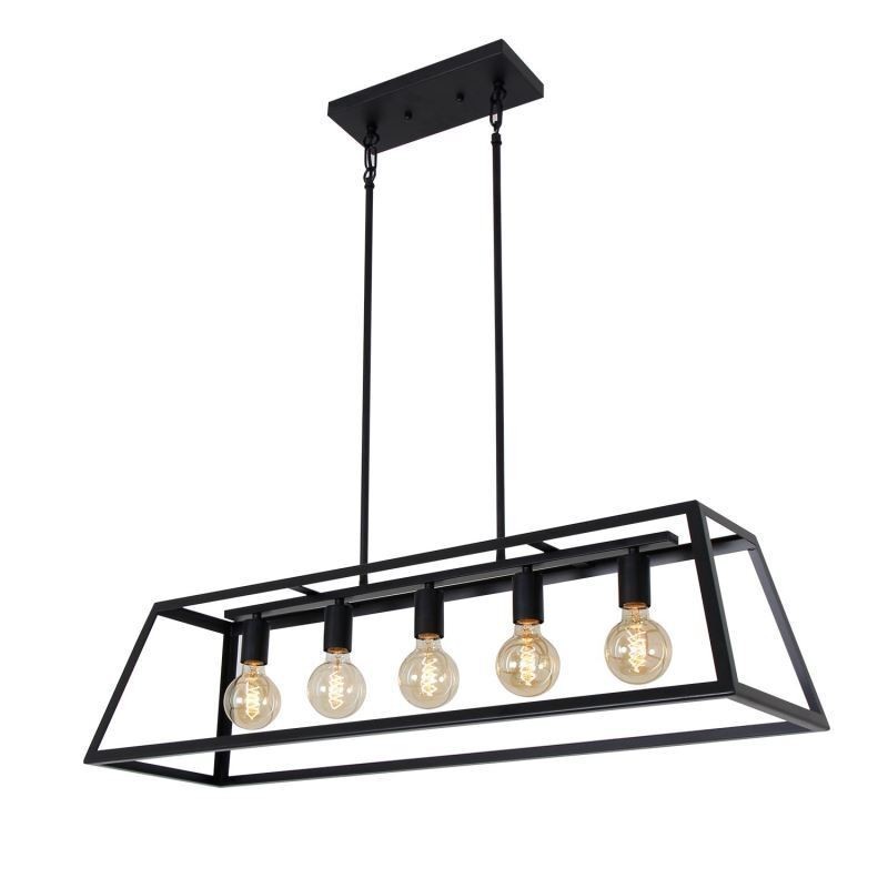 Industrial Metal Pendant Light Trapezoidal Hanging Ceiling Light