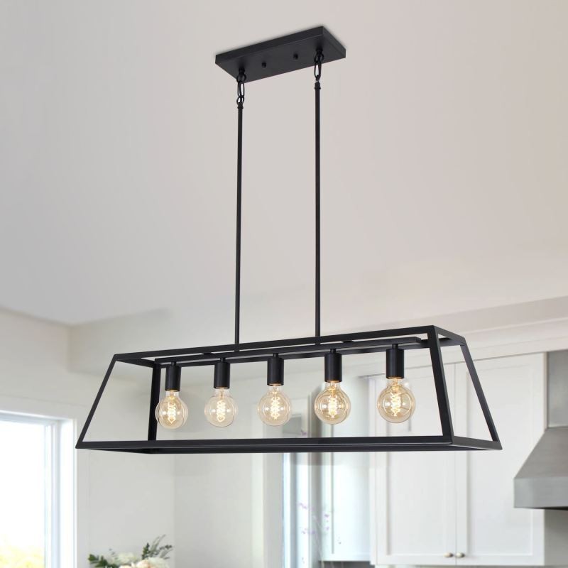 Industrial Metal Pendant Light Trapezoidal Hanging Ceiling Light