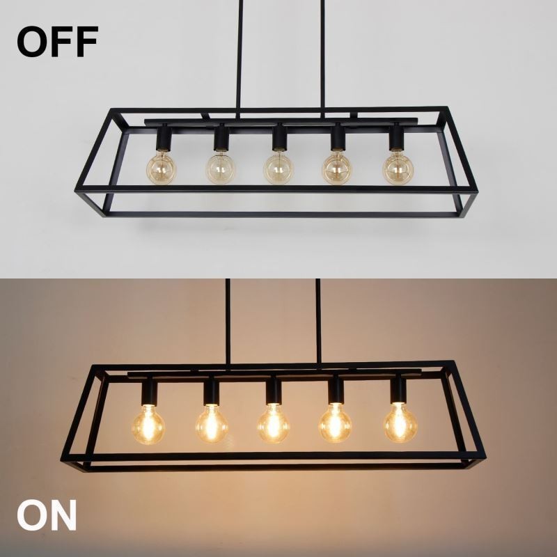 Industrial Metal Pendant Light Trapezoidal Hanging Ceiling Light