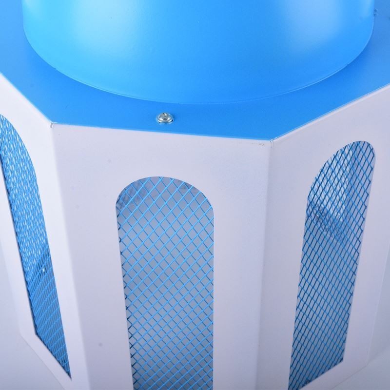 Castle Shaped Pendant Light Modern Blue and White Color Light