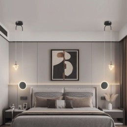 Round Ring Pendant Light Modern Ball Hanging Lamp