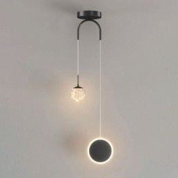 Round Ring Pendant Light Modern Ball Hanging Lamp