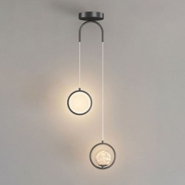 Round Ring Pendant Light Modern Ball Hanging Lamp