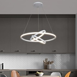 Modern Chandelier Dimmable 3 Ring Pendant Lighting