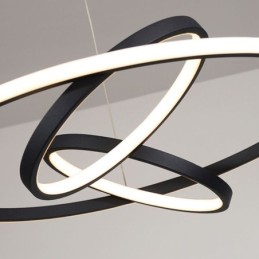 Modern Chandelier Dimmable 3 Ring Pendant Lighting