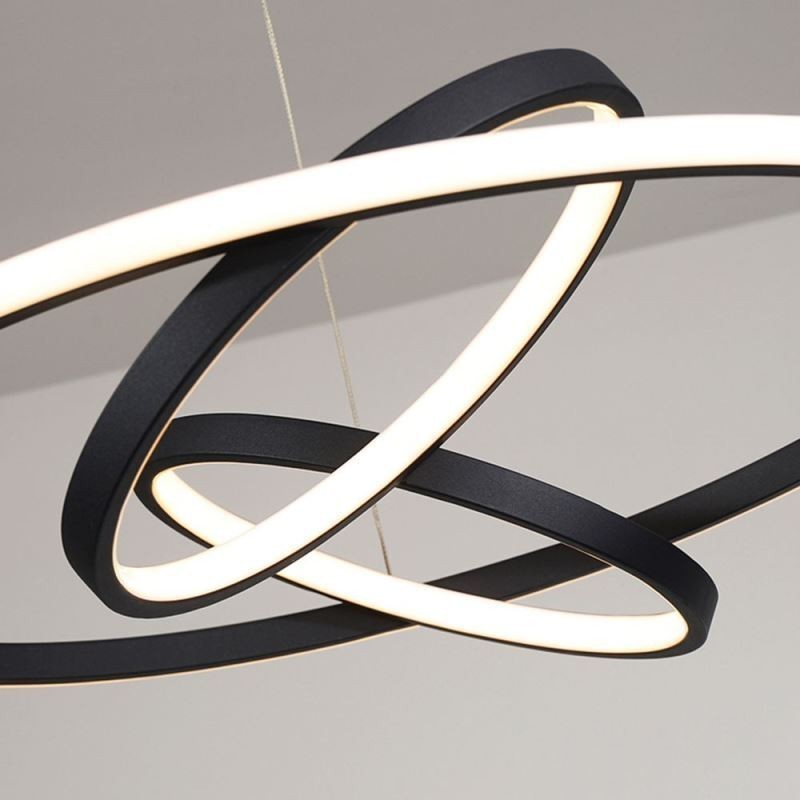 Modern Chandelier Dimmable 3 Ring Pendant Lighting