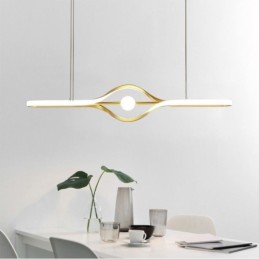 Modern Linear Pendant Light Long Strip Hanging Lamp
