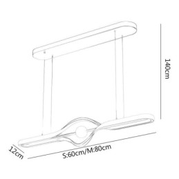 Modern Linear Pendant Light Long Strip Hanging Lamp