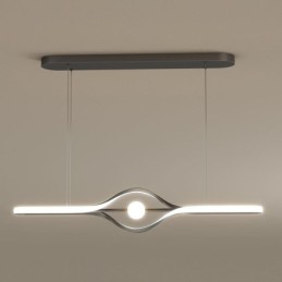 Modern Linear Pendant Light Long Strip Hanging Lamp