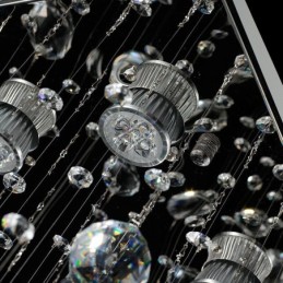 Modern Crystal Chandelier Flush Mount Ceiling Light