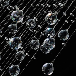 Modern Crystal Chandelier Flush Mount Ceiling Light