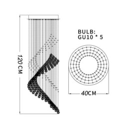 Elegant Crystal Chandelier Raindrop Ceiling Lights Foyer