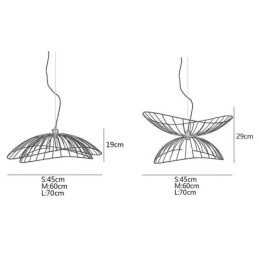 Modern Hat Chandelier Minimalist Decor Pendant Light 1 Light