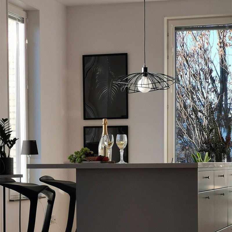 Modern Hat Chandelier Minimalist Decor Pendant Light 1 Light