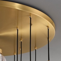 American Cluster Pendant Lamp Light Luxurious Glass Ball Ceiling Light