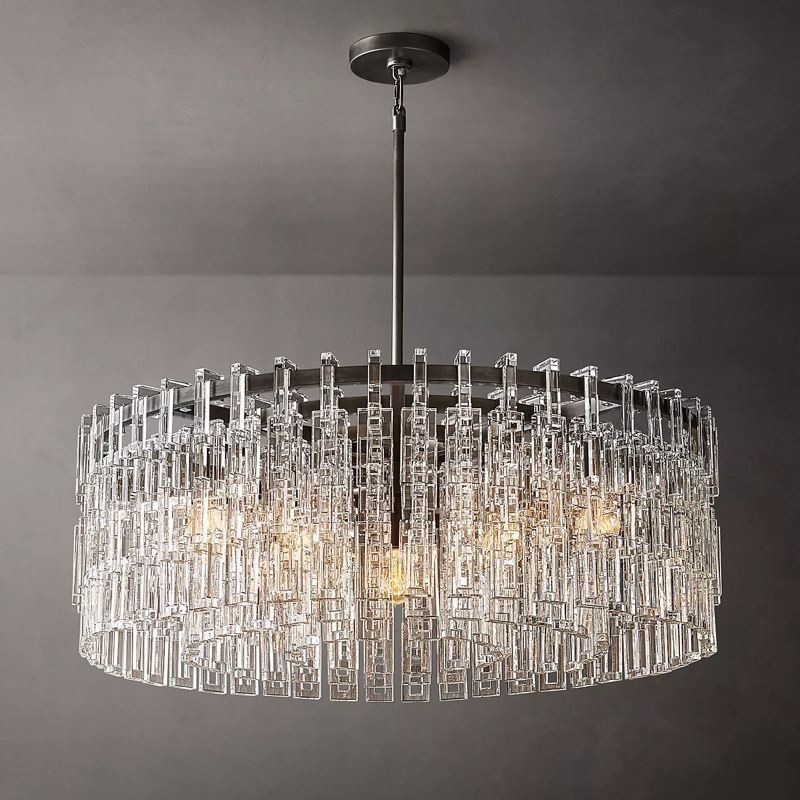 American Ceiling Light Luxury Crystal Pendant Light 60cm