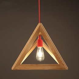 Nordic Wood Chandelier Cafe Clothing Creative Retro Decorative Oak Chandelier