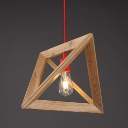 Nordic Wood Chandelier Cafe Clothing Creative Retro Decorative Oak Chandelier