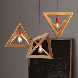 Nordic Wood Chandelier Cafe Clothing Creative Retro Decorative Oak Chandelier